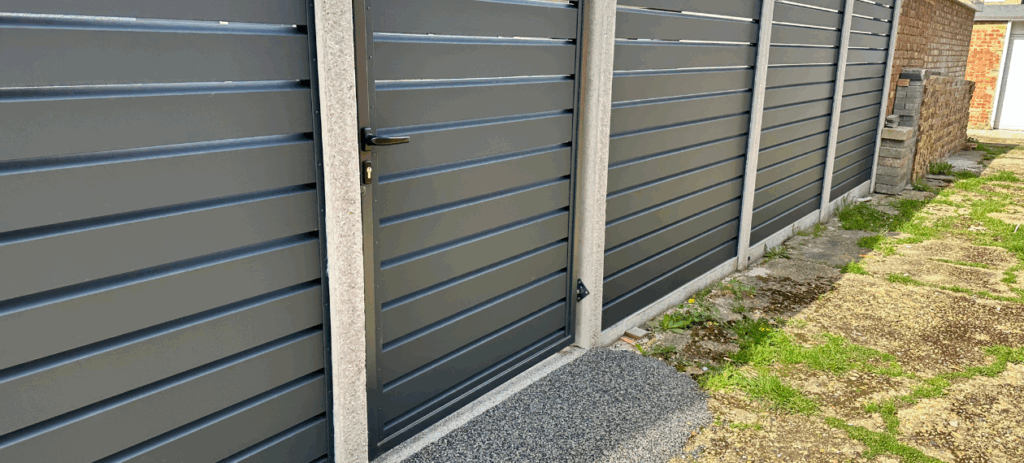 Doppelstabmattenzaun anthrazit